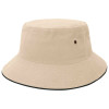 Natural Navy Main Sandwich Brim Bucket Hats